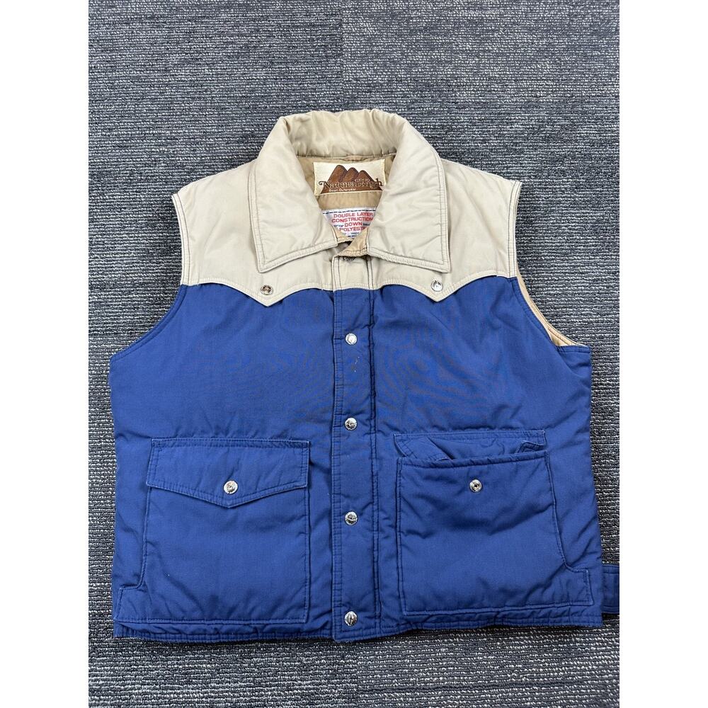 Vintage Natural High Down Vest Puffer Vest XL